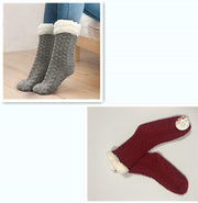 Non-slip padded lazy socks