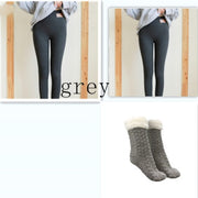 Non-slip padded lazy socks