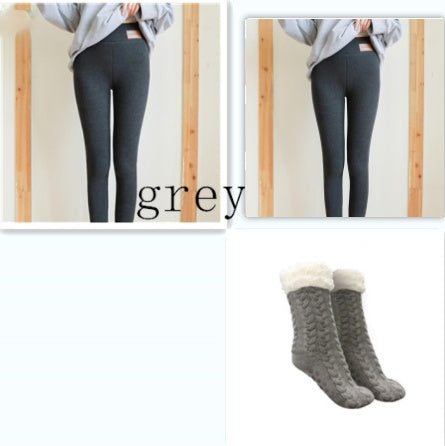Non-slip padded lazy socks