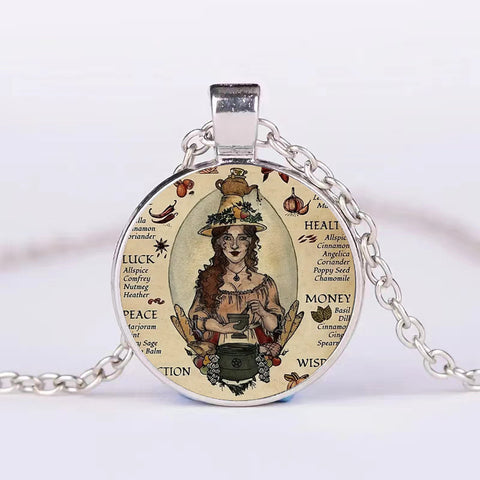 Halloween Round Pumpkin Ghost Bat Necklace Men And Women