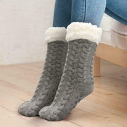 Non-slip padded lazy socks