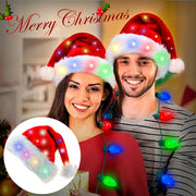Christmas Hat LED Light Plush Children's