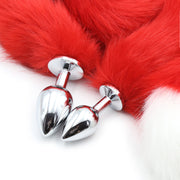 Super Long Red And White Fox Tail Sex Product