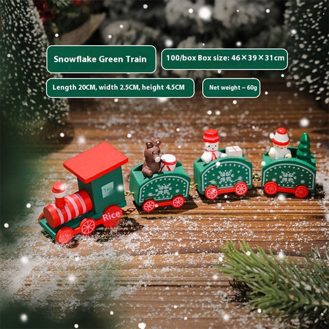 Wooden Train Decoration Small Gift Toy