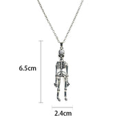 Ghost Festival Ghost Skull Bat Pumpkin Head Pendant Necklace