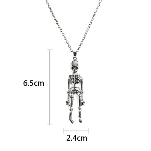 Ghost Festival Ghost Skull Bat Pumpkin Head Pendant Necklace