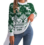 2025 New Year Autumn Winter Casual Deer Pattern Long