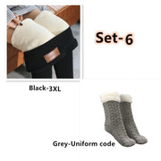Non-slip padded lazy socks