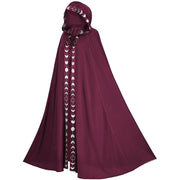 Hooded Cloak Medieval Renaissance 5 Color Printed Cloak