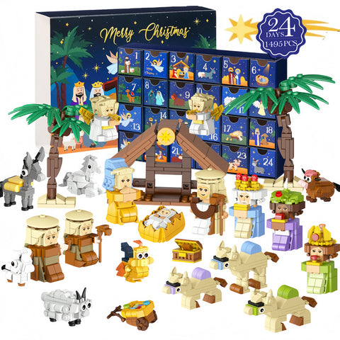 Christmas Building Block Toy Halloween Gift Box