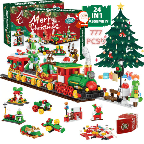 Christmas Building Block Toy Halloween Gift Box