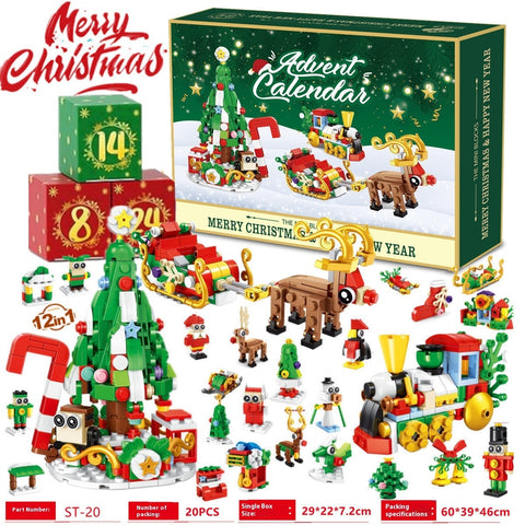 Christmas Building Block Toy Halloween Gift Box