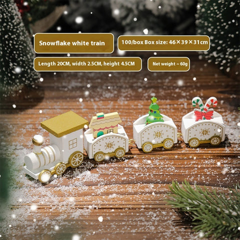 Wooden Train Decoration Small Gift Toy