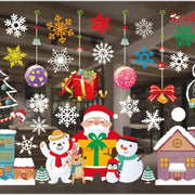 Christmas White Showcase Decorative Stickers Window Stickers Glass