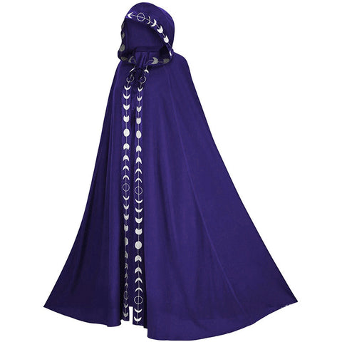 Hooded Cloak Medieval Renaissance 5 Color Printed Cloak