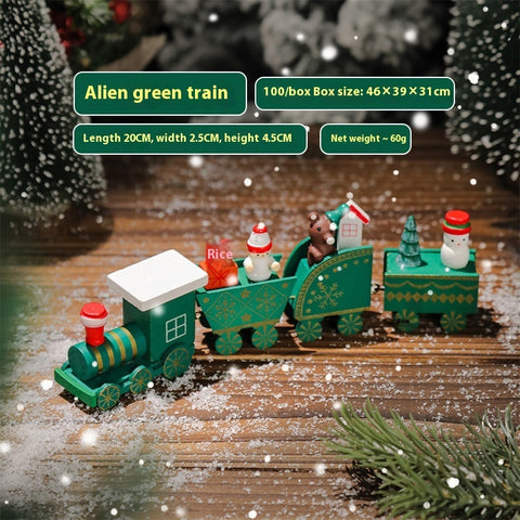 Wooden Train Decoration Small Gift Toy